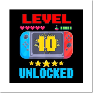 10th Birthday  Level 10  Video  Birthday Posters and Art